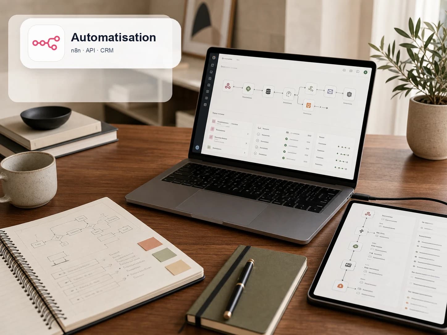 Illustration Automatisation métier & IA Smartshift