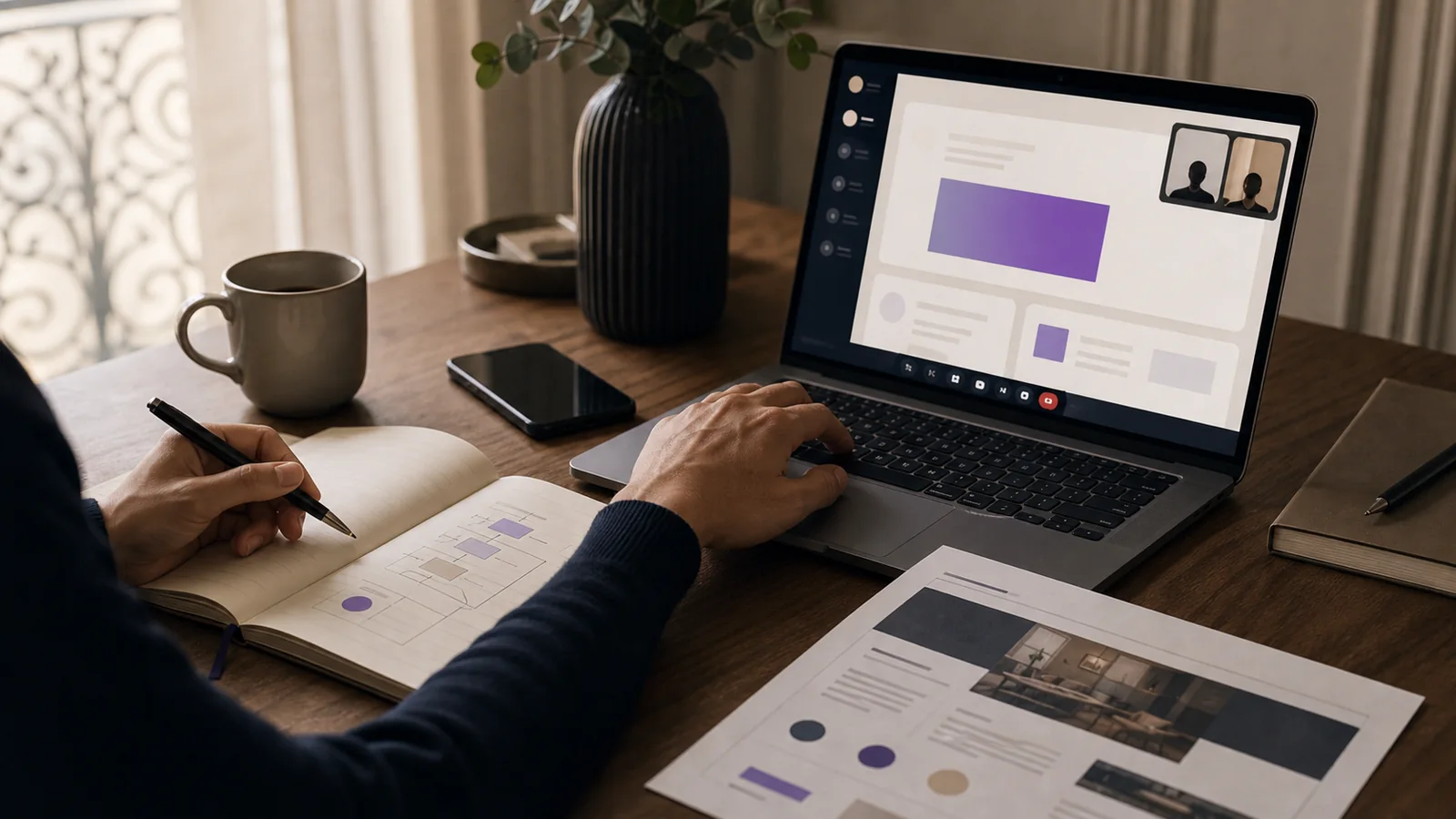 Atelier de cadrage projet Smartshift avec wireframes, catalogue et workflow