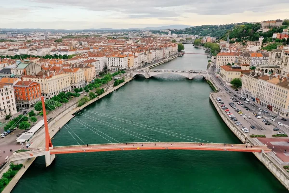 Lyon, la Saône et la colline de Fourvière